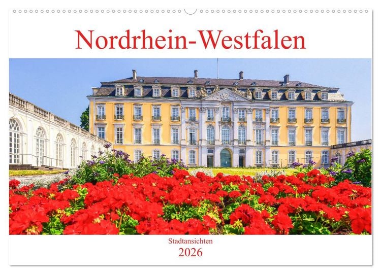 Produktbild: Nordrhein-Westfalen - Stadtansichten (Wandkalender 2026 DIN A2 quer), CALVENDO Monatskalender