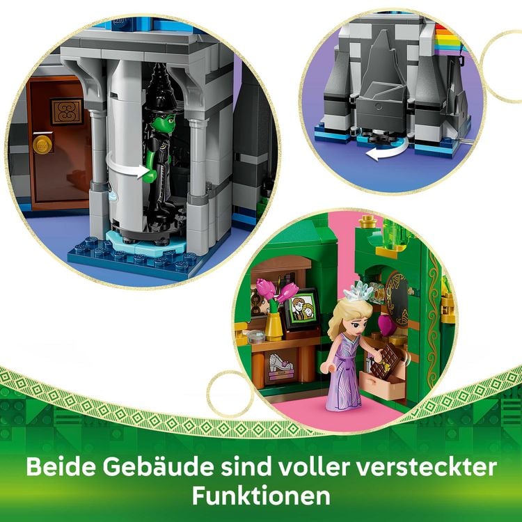 Produktbild: LEGO Wicked 75689 Emerald City & Kiamo Ko Castle, Kinder Spielzeug