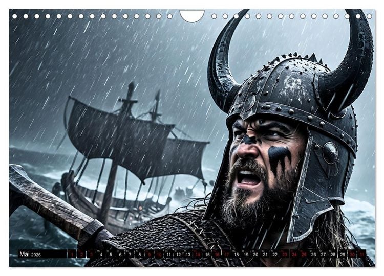 Produktbild: Kampf der wilden Wikinger (Wandkalender 2026 DIN A4 quer), CALVENDO Monatskalender
