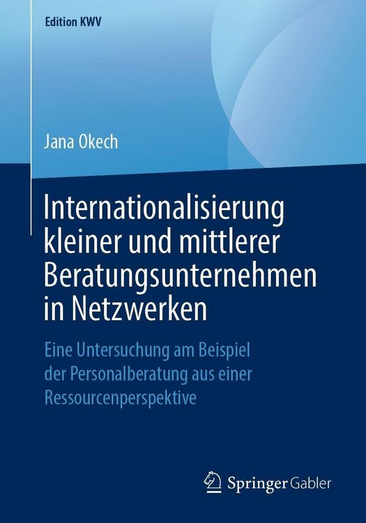 Produktbild: Internationalisierung kleiner und mittlerer Beratungsunternehmen in Netzwerken