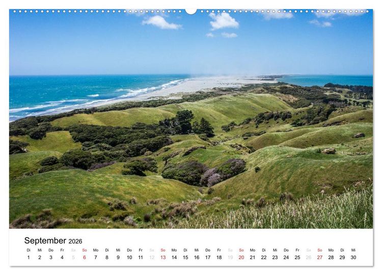 Produktbild: Neuseeland (Wandkalender 2026 DIN A2 quer), CALVENDO Monatskalender