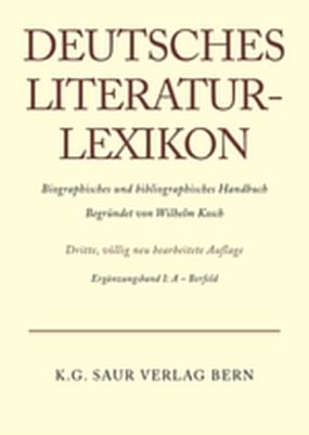 Produktbild: Deutsches Literatur-Lexikon / A - Bernfeld