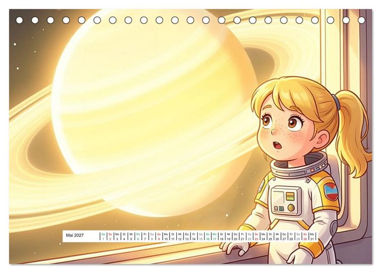 Produktbild: Kleine Astronauten (Tischkalender 2027 DIN A5 quer), CALVENDO Monatskalender