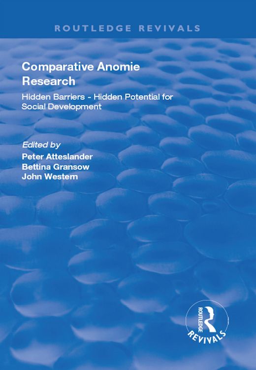 Produktbild: Comparative Anomie Research