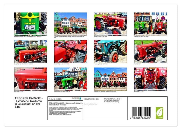 Produktbild: TRECKER PARADE - Historische Traktoren in Gl&uuml;ckstadt an der Elbe (Wandkalender 2026 DIN A4 quer), CALVENDO Monatskalender