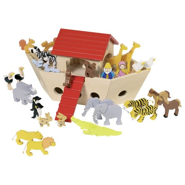 Produktbild: goki Arche Noah, Holz inkl. Tiere, Noah & Frau