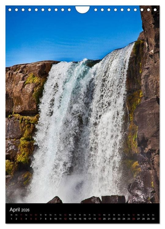 Produktbild: Naturblicke - Wasserf&auml;lle der Welt (Wandkalender 2026 DIN A4 hoch), CALVENDO Monatskalender