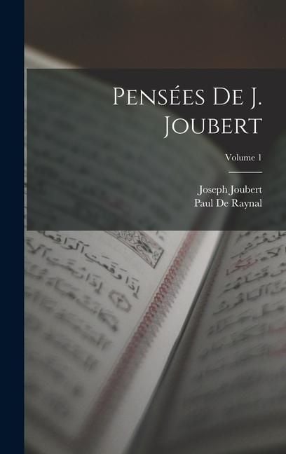 Produktbild: Pens&eacute;es De J. Joubert; Volume 1