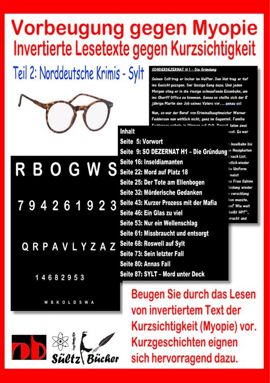 Produktbild: Vorbeugung gegen Myopie - Invertierte Lesetexte gegen Kurzsichtigkeit