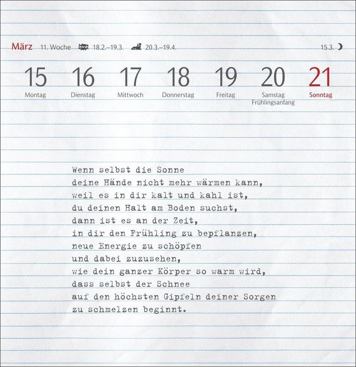 Produktbild: Clara Louise: Dort, wo die Sterne funkeln Premium-Postkartenkalender 2027 - 53 Postkarten mit poetischen Gedanken