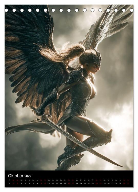 Produktbild: Gothic Angels (Tischkalender 2027 DIN A5 hoch), CALVENDO Monatskalender