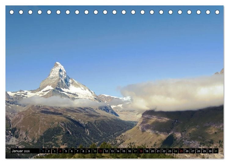 Produktbild: Und ewig lockt das Matterhorn (Tischkalender 2026 DIN A5 quer), CALVENDO Monatskalender