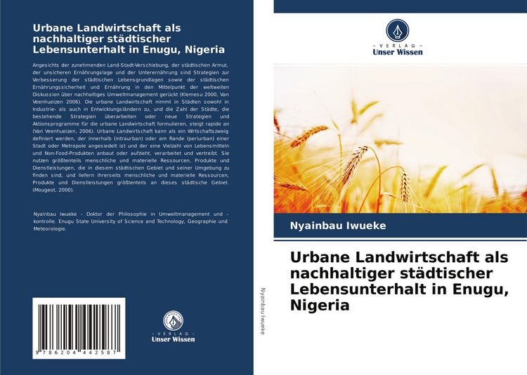Produktbild: Urbane Landwirtschaft als nachhaltiger st&auml;dtischer Lebensunterhalt in Enugu, Nigeria