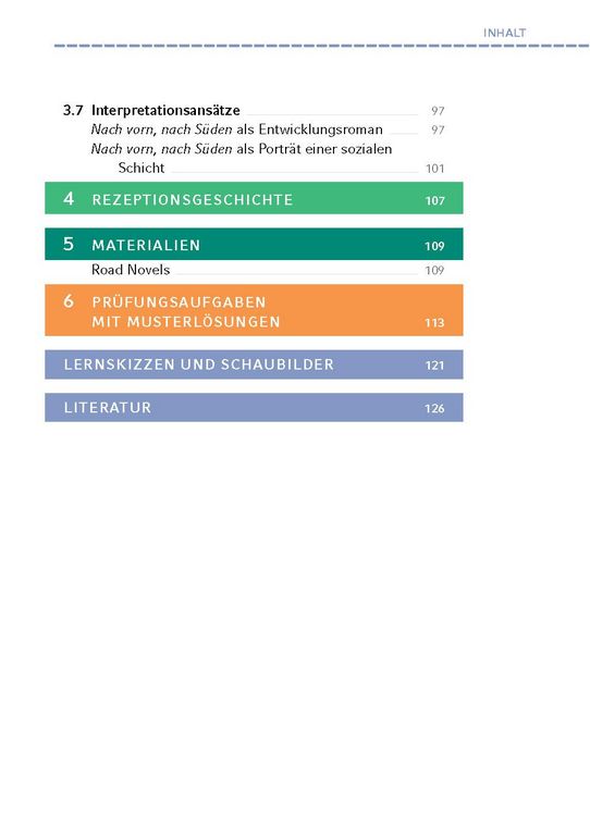 Produktbild: Nach vorn, nach S&uuml;den von Sarah J&auml;ger - Textanalyse und Interpretation