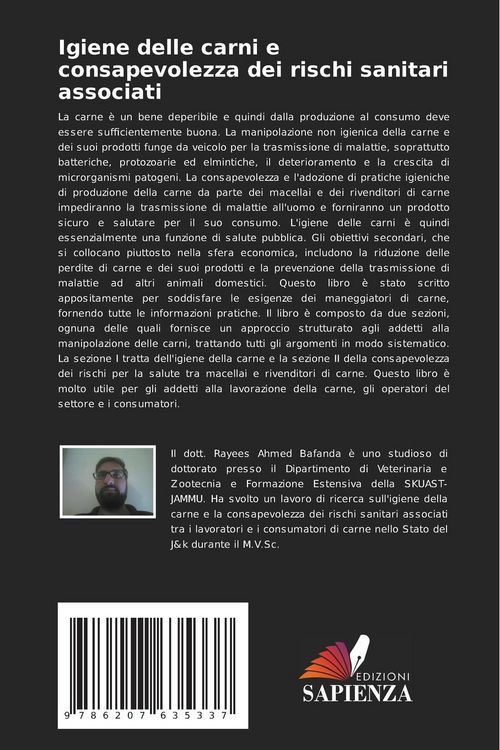 Produktbild: Igiene delle carni e consapevolezza dei rischi sanitari associati