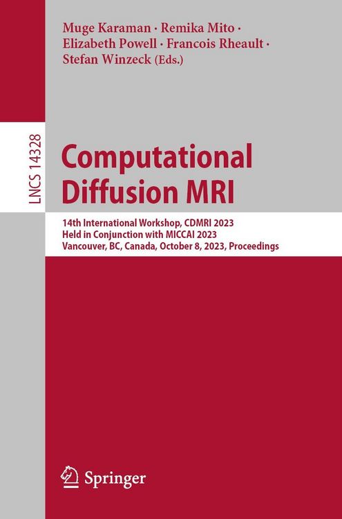 Produktbild: Computational Diffusion MRI