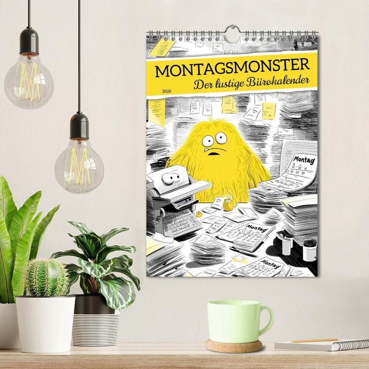 Produktbild: Montagsmonster - der lustige B&uuml;rokalender (Wandkalender 2026 DIN A4 hoch), CALVENDO Monatskalender