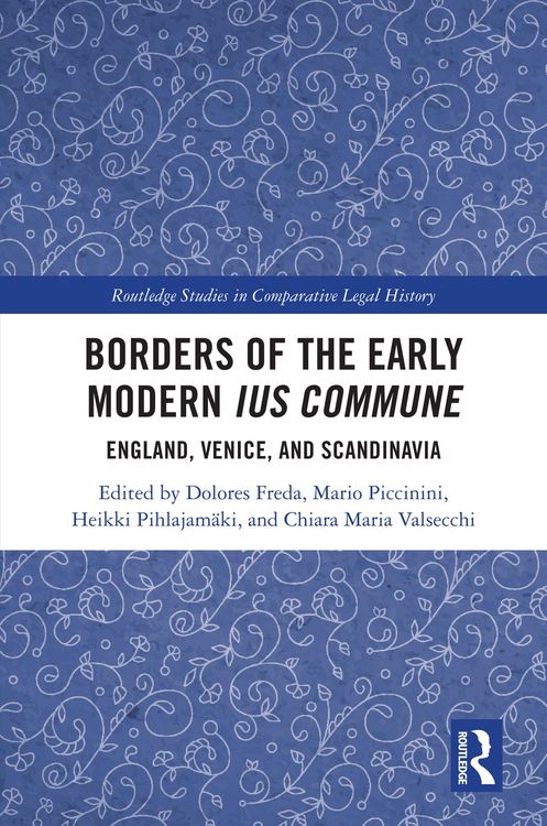 Produktbild: Borders of the Early Modern Ius Commune