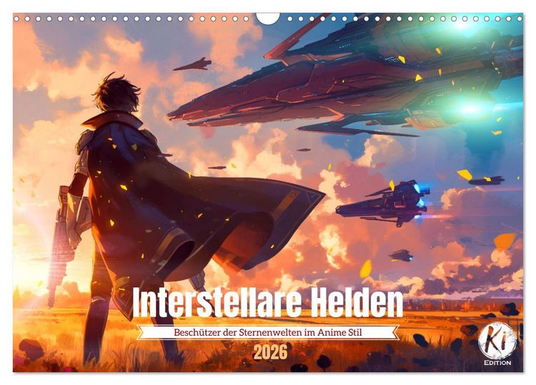 Produktbild: Interstellare Helden (Wandkalender 2026 DIN A3 quer), CALVENDO Monatskalender