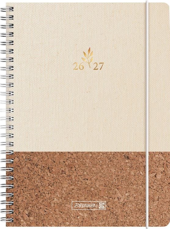 Produktbild: Sch&uuml;lerkalender 2026/2027 "Naturality" | A5, Textil