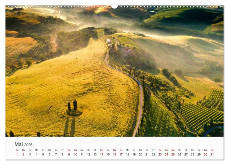 Produktbild: Italien - S&uuml;deuropa (hochwertiger Premium Wandkalender 2026 DIN A2 quer), Kunstdruck in Hochglanz