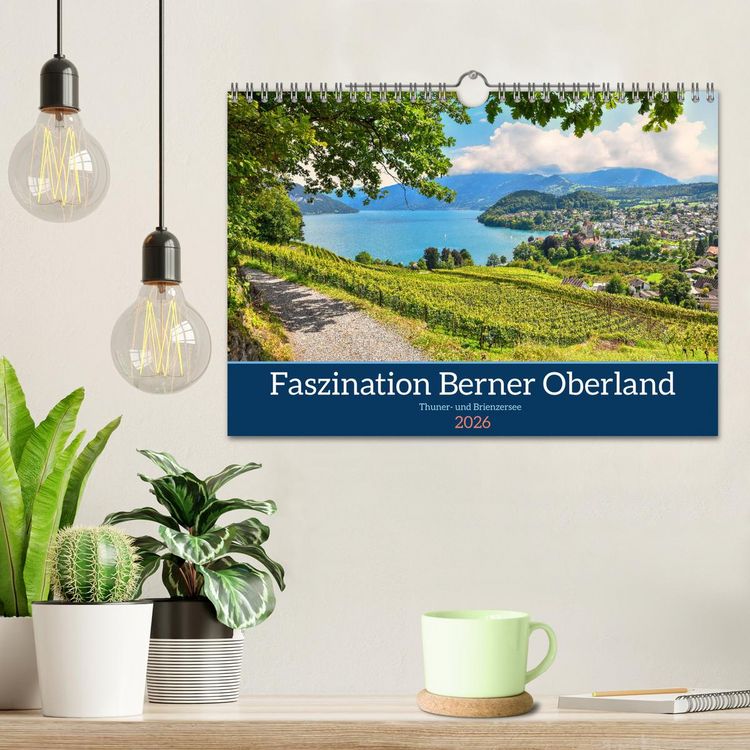 Produktbild: Faszination Berner Oberland - Thuner- und Brienzersee (Wandkalender 2026 DIN A4 quer), CALVENDO Monatskalender