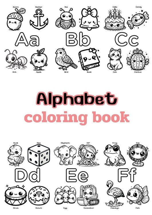 Produktbild: Alphabet coloring book