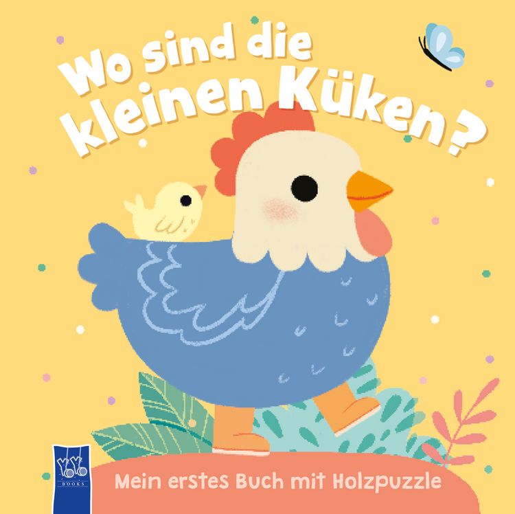 Produktbild: Wo sind die kleinen K&uuml;ken? Mein erstes Buch mit Holzpuzzle