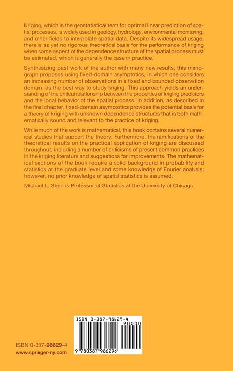 Produktbild: Interpolation of Spatial Data
