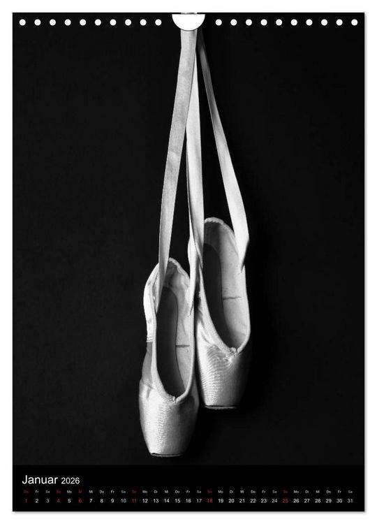 Produktbild: Ballett Schwarzweiss (Wandkalender 2026 DIN A4 hoch), CALVENDO Monatskalender