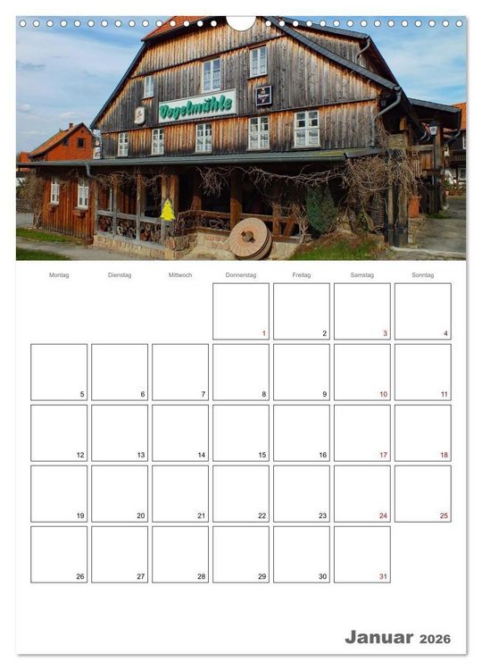Produktbild: Ilsenburg im Harz - Terminplaner (Wandkalender 2026 DIN A3 hoch), CALVENDO Monatskalender