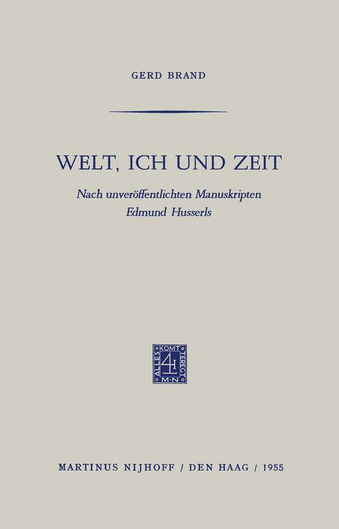 Produktbild: Welt, Ich und Zeit