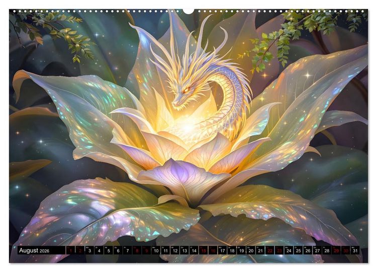 Produktbild: Mythos trifft Botanik &ndash; Die geheimnisvollen Drachenpflanzen (hochwertiger Premium Wandkalender 2026 DIN A2 quer), Kunstdruck in Hochglanz