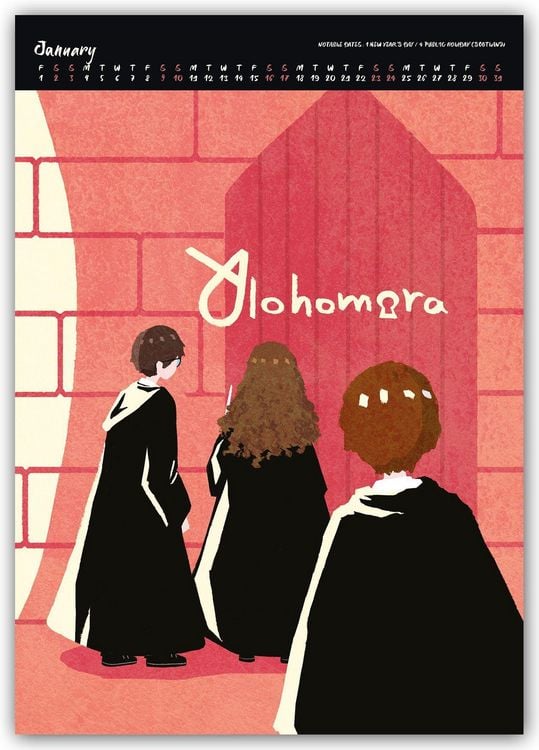 Produktbild: Harry Potter &ndash; A3-Deluxe Posterkalender 2026 &ndash; Wandkalender