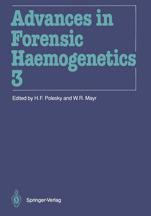 Produktbild: Advances in Forensic Haemogenetics