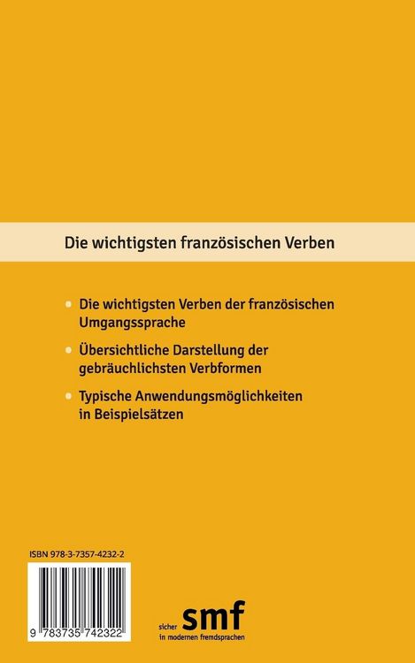 Produktbild: Die wichtigsten franz&ouml;sischen Verben