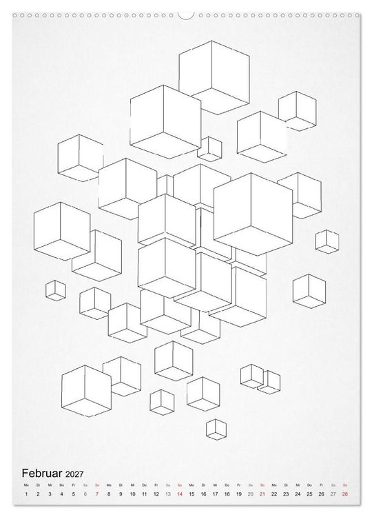 Produktbild: Geometric Graphik Art (hochwertiger Premium Wandkalender 2027 DIN A2 hoch), Kunstdruck in Hochglanz