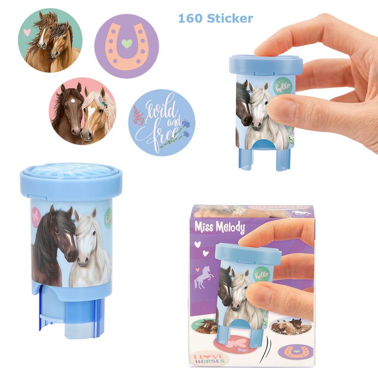 Porte-clés Peluche Petit Cheval (poney) Miss Melody - Marque Depesche - Neuf Avec étiquettes