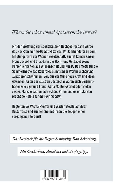 Produktbild: Spazierenschwimmen zwischen Rax und Semmering