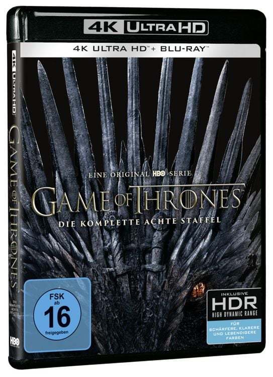 Produktbild: Game of Thrones - Staffel 8 (3 Blu-ray 4K Ultra HD + 3 Blu-ray 2D)