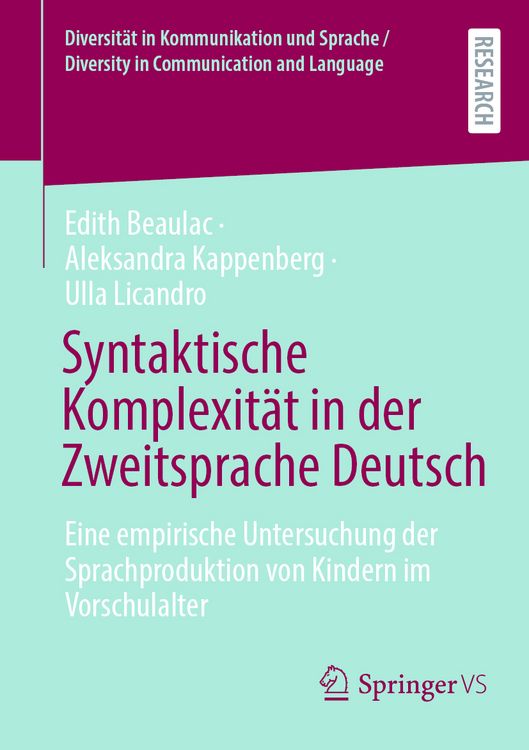 Produktbild: Syntaktische Komplexit&auml;t in der Zweitsprache Deutsch