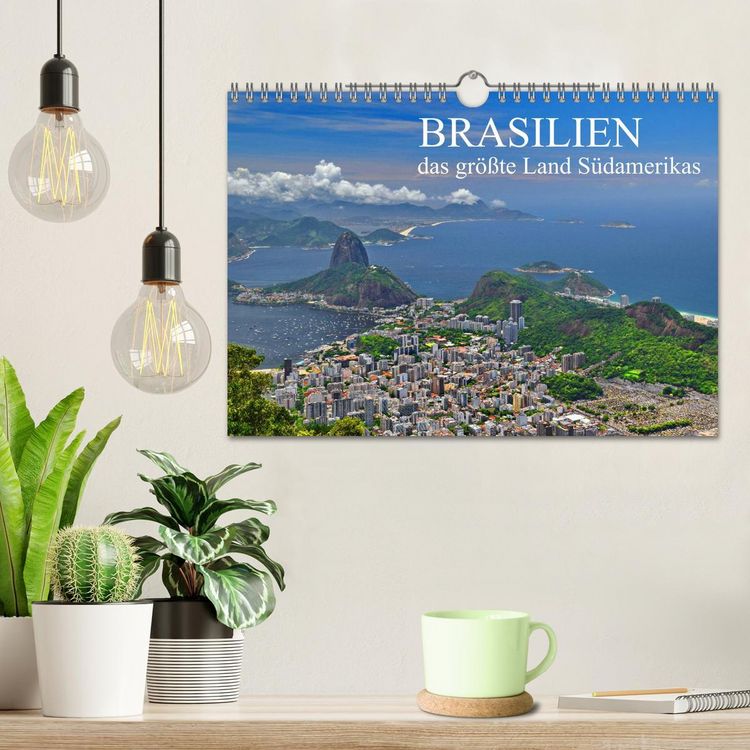 Produktbild: Brasilien - das gr&ouml;&szlig;te Land S&uuml;damerikas (Wandkalender 2026 DIN A4 quer), CALVENDO Monatskalender