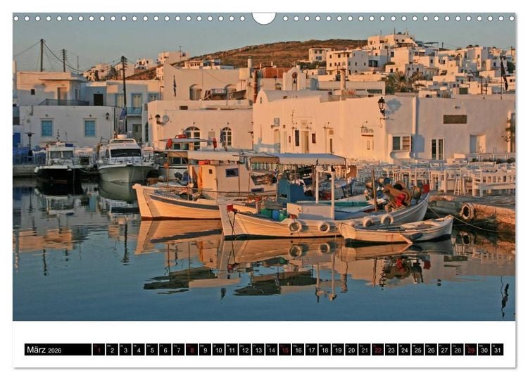 Produktbild: Inselh&uuml;pfen Kykladen Santorini - Naxos - Paros - Mykonos (Wandkalender 2026 DIN A3 quer), CALVENDO Monatskalender