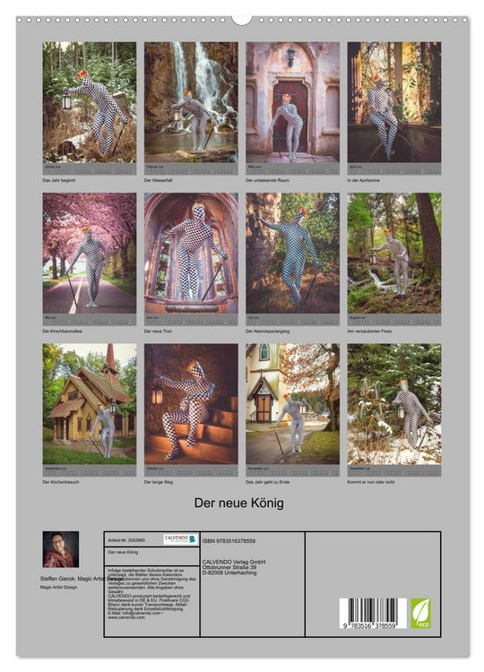 Produktbild: Der neue K&ouml;nig (hochwertiger Premium Wandkalender 2026 DIN A2 hoch), Kunstdruck in Hochglanz