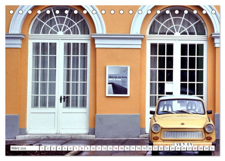 Produktbild: Trabi-Land DDR (Tischkalender 2026 DIN A5 quer), CALVENDO Monatskalender