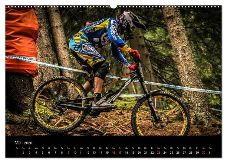Produktbild: Downhill Racing 2026 (hochwertiger Premium Wandkalender 2026 DIN A2 quer), Kunstdruck in Hochglanz