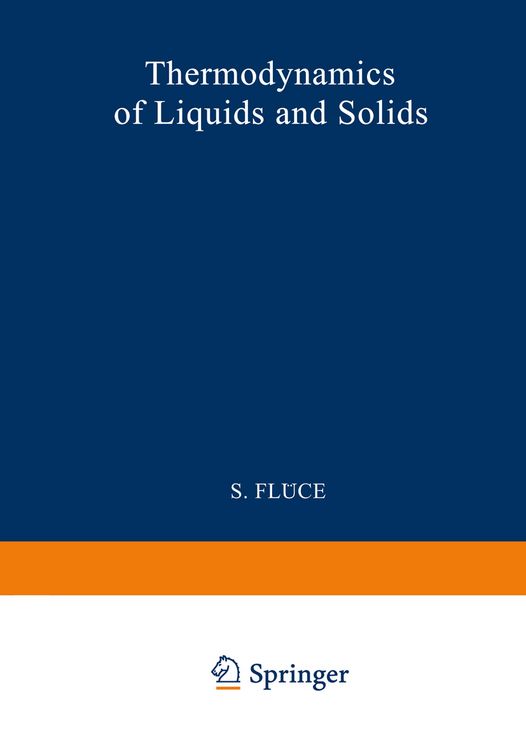 Produktbild: Thermodynamik der Fl&uuml;ssigkeiten und Festk&ouml;rper / Thermodynamics of Liquids and Solids