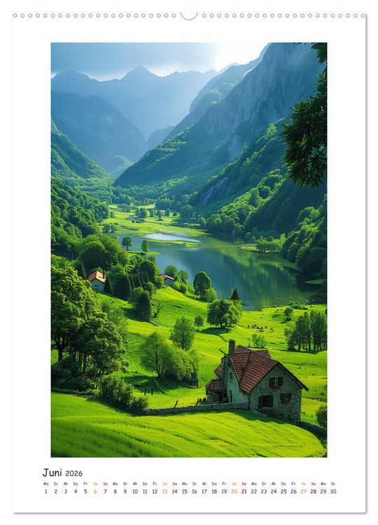 Produktbild: Die Lieder der Natur (Wandkalender 2026 DIN A2 hoch), CALVENDO Monatskalender