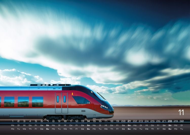 Produktbild: Eisenbahn - faszinierende Bahnwelt - 2027 - Kalender DIN A3