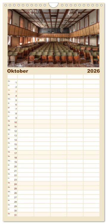 Produktbild: Familienplaner 2026 - Verlassene Orte im Harz mit 5 Spalten (Wandkalender, 21 x 45 cm) CALVENDO